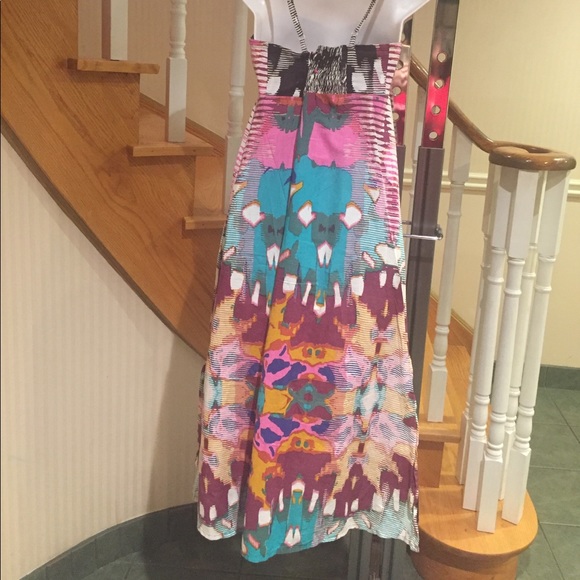 ⬇️PriceDrop⬇️💕HOST POST💕🛍2 for $35🛍Slip on Multicoloured summer maxi dress - Picture 6 of 6